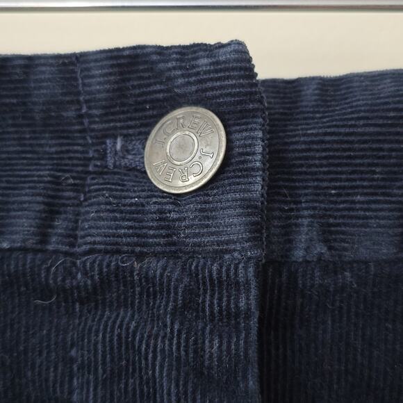 J. Crew Academia Corduroy Mini Skirt Size 2 Teacher Minimalist Navy Blue - Picture 4 of 6